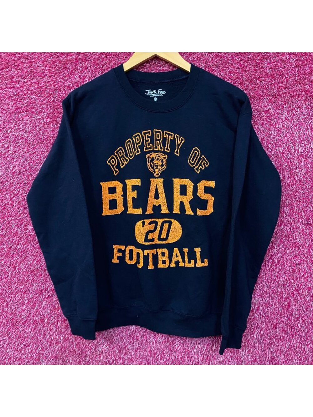 Junk Food Clothing Chicago Bears Property Flea Market Crew Sweatshirt XS